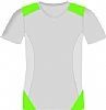 Camiseta Tecnica Adulto Infantil Giro Acqua Royal - Color Blanco/Verde Flor